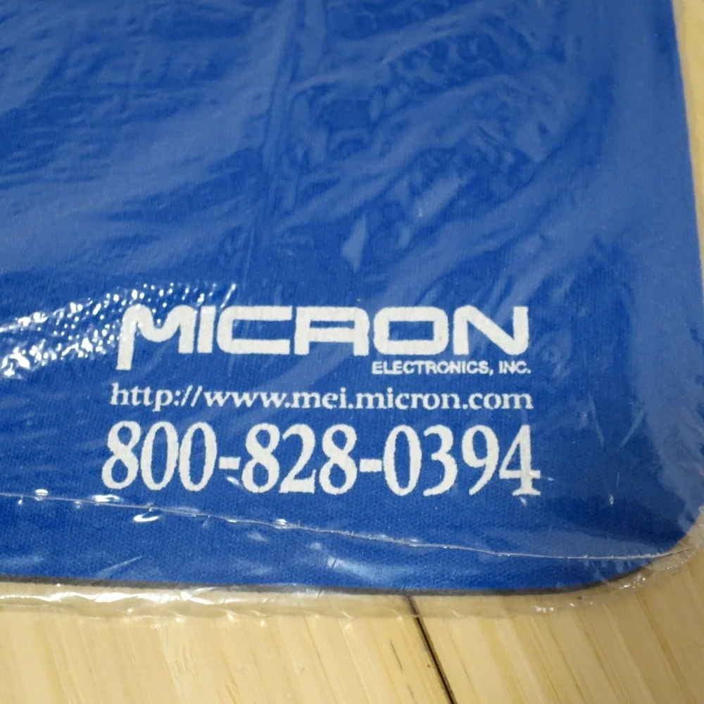 Vintage Retro Micron Computers Blue Mouse Pad 9 in. x 7.5 in. (2 of 2)